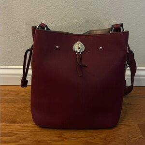 Kate Spade Marti Large Bucket Bag Pebbled Leather Crossbody Shoulder Purse